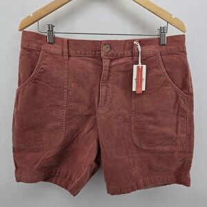 Marine Layer Archive Dominic Corduroy Shorts Mahogany Red Corduroy Mens 34 NWT